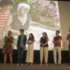 Isona Passola, Laura Jou i actors de la pel·lícula van anar a la presentació a Tàrrega.