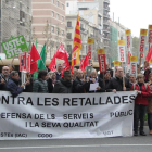 Imagen de archivo de una protesta de empleados públicos.