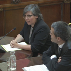 Mireia Boya, que va ser diputada de la CUP per Lleida al Parlament, aquest dilluns al Suprem com a testimoni.