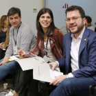 Sergi Sabrià, Marta Vilalta i Pere Aragonès al consell d’ERC.
