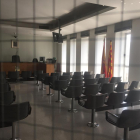 Sala de vistas del juzgado de lo Penal número 2 de Lleida, en el que se celebró el juicio.