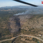 Vista de la superfície afectada en l’incendi d’ahir.