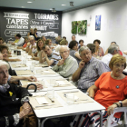 El sopar homenatge va congregar a Lleida a unes 60 persones.