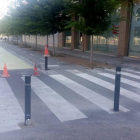Un tram del carrer Doctor Trueta, totalment peatonal per millorar la seguretat dels nens i nenes del Francesco Tonucci