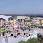 Imagen virtual del centro comercial que proyecta Carrefour junto a la Ll-11.