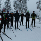 Los miembros del centro de tecnificación, durante el estage que hicieron en Ruka (Finlandia).