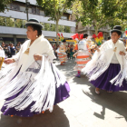 Imagen de archivo de una fiesta de la comunidad boliviana de Lleida por la Virgen de la Urkupiña. 