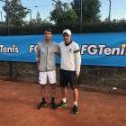 Óscar Manciñeiras, a la izquierda, después del torneo gallego.