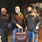 El Xavier, el Marco i el Xavier es van allotjar ahir a Lleida per feina.