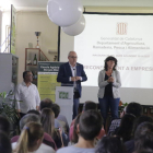 Josep Bargalló i Teresa Jordà, ahir durant la inauguració del curs.