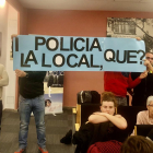 Acció reivindicativa de la Policia Local contra el govern local.