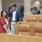 La candidata socialista a la presidencia de La Rioja, Concha Andreu, en el Parlamento regional.