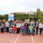 Tot l’equip del Grup Alba que va participar ahir en el projecte europeu Unidans.