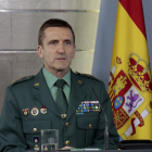 Fotografia facilitada per Moncloa, que mostra al cap d'Estat Major de la Guàrdia Civil, general José Manuel Santiago