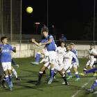 Una acción en una de las áreas del partido que disputaron el Borges y el Lleida B.