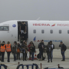 Imatge d’arxiu del vol regular que uneix l’aeroport d’Alguaire amb Palma de Mallorca.