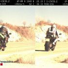 Les dos motocicletes enxampades a més de 200 km/h a Camarasa.