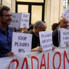 Archivo de una manifestación contra la subida de los alquileres.