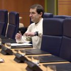 Josu Ternera en un sessió al Parlament basc l'abril de 2002