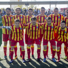 Onze inicial del Lleida en el seu últim partit de la temporada, el passat cap de setmana a Son Malferit.