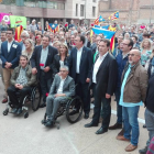 Declaració d’alcaldes del Segrià als jutjats de Lleida el 2017.
