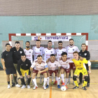 Plantilla del Grupo Elías Torrefarrera, que ha logrado el ascenso a la División de Honor de fútbol sala.