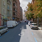 Vista del carrer Ramon Llull de Lleida.