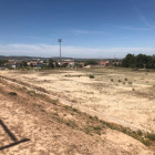 Imagen de la zona donde se construirá el nuevo campo de fútbol 7 de Les Borges.