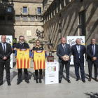 Recepción en la Generalitat del amistoso Catalunya-Venezuela