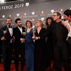 L’equip d’“El reino’ rep el premi a la millor pel·lícula dramàtica dels premis Feroz.