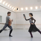Los bailarines Alexander Campbell y Akane Takada, en un ensayo.