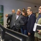 La consellera de la Presidència i portaveu del Govern, Meritxell Budó, ha visitat la seu del Canal Segarra-Garrigues a Tàrrega.