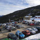 Imagen del parking de la estación de esquí de Port Ainé el pasado mes de noviembre. 