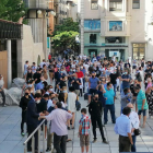 Unas 300 personas se concentran en Lleida para reclamar más ayudas de las administraciones en la hostelería