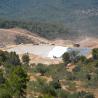 Imagen de archivo de las obras del vertedero de Riba-roja el pasado verano.