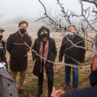 Visita de la consellera a la finca Mas Colom del Grup Borges. 