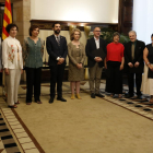 Troguet (2ª izquierda), ayer en el Parlament en la presentación de los nuevos miembros del CoNCA.