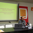 Un moment de la presentació de l’InformeCAT, ahir a Barcelona.