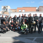 Algunos de los numerosos moteros que participaron en la concentración organizada por Mototrobades Lleida en Mollerussa. 
