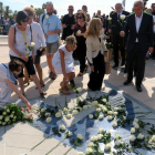 Imatge d’arxiu d’un altar en memòria a les víctimes de l’atac.