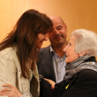 La consellera Borràs, amb l’escriptora lleidatana Rosa Fabregat.