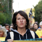 La líder de la ANC, Elisenda Paluzie, en una protesta por la sentencia del 1-O, en octubre de 2019.