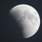 Imagen de la primera fase del eclipse, captada por el PAM y la Universitat de Barcelona. 