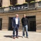 Enric Mir (JxlesBorges) i Josep Farran (BxRep), els candidats que actualment tenen representació a l’ajuntament de les Borges.