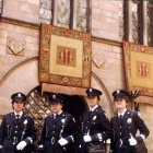 Quatre de les cinc primeres dones que el 1980 van entrar a la Guàrdia Urbana.