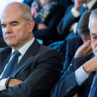 Los expresidentes andaluces Manuel Chaves y José Antonio Griñán, durante el juicio.