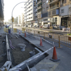 Obras en la avenida Madrid