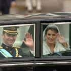 Imagen de Felipe y de Letizia en el día de su boda, el 22 de mayo de 2004.