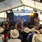 El cuarteto femenino canadiense de country Nice Horse, ayer en el Salardú Country Rock Festival.