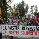 Más de 700 personas rechazan en Lleida las detenciones de nueve miembros de los CDR